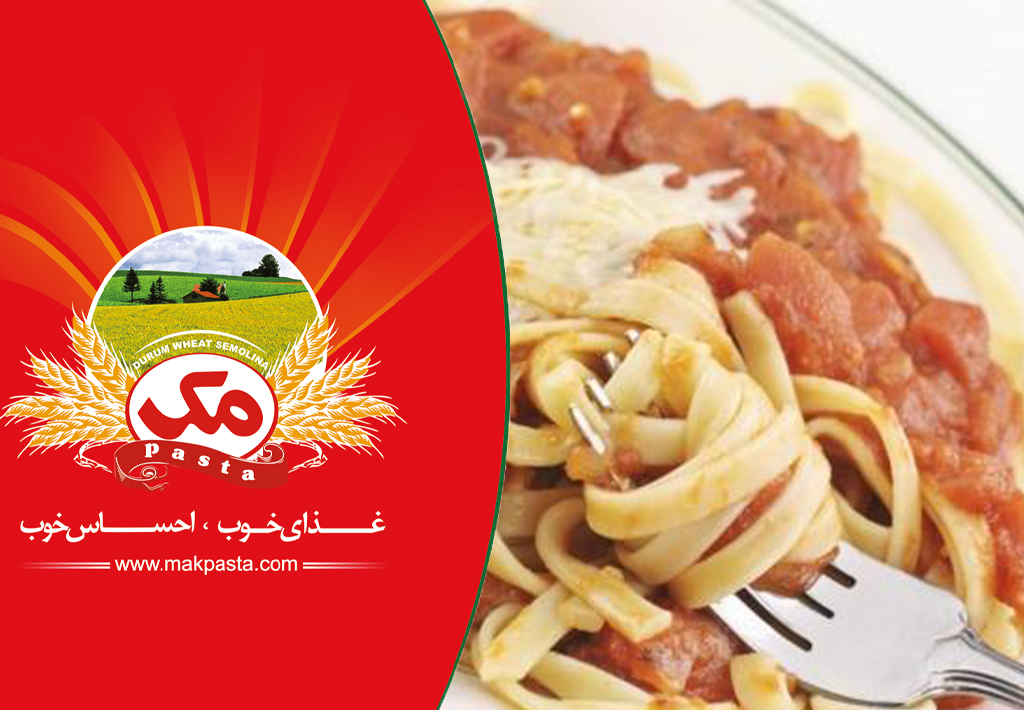 طرز پخت پاستای نواری شبیه به پیتزا