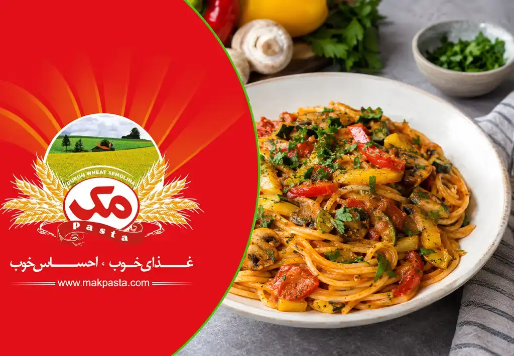 طرز تهیه ماکارونی با سبزیجات بدون گوشت