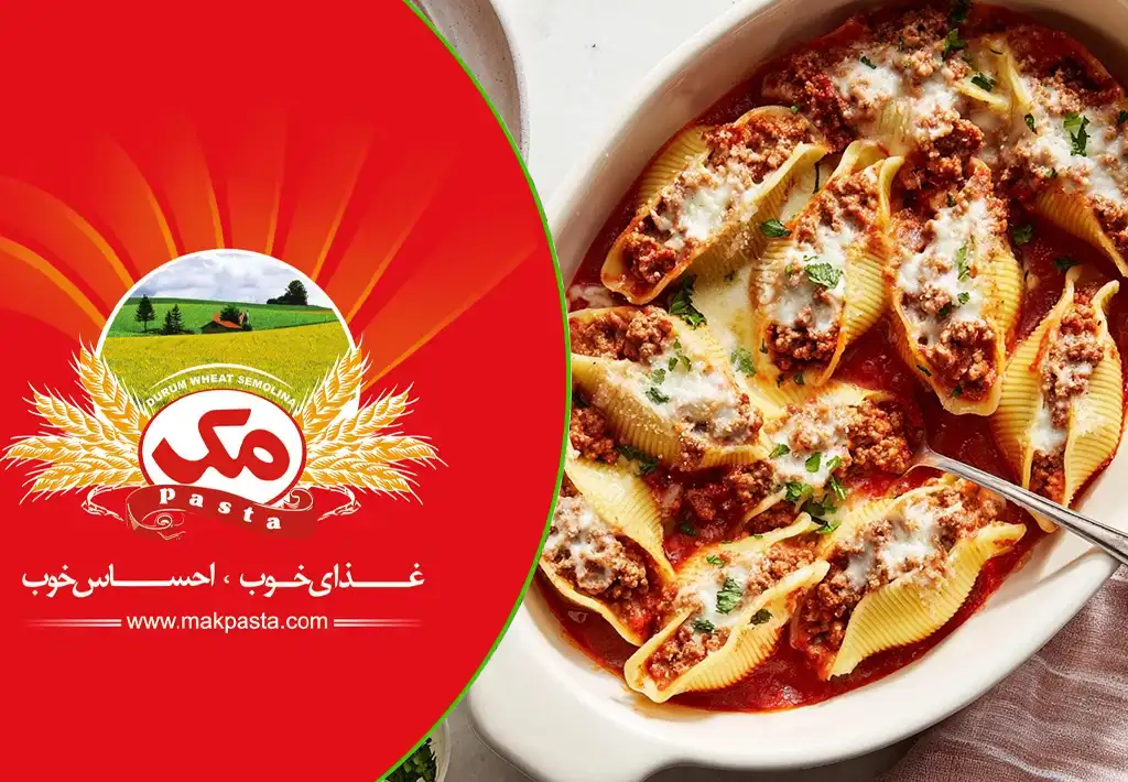 طرز تهیه ماکارونی صدفی شکم‌پر با گوشت چرخ‌کرده و پنیر